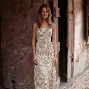Anthropologie Meadow Rue Marigny Polka Dot Maxi